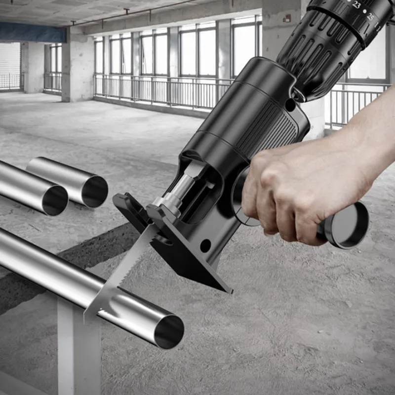 Reciprocating Saw Attachment Drill - Adaptateur de scie sauteuse, accessoire portable