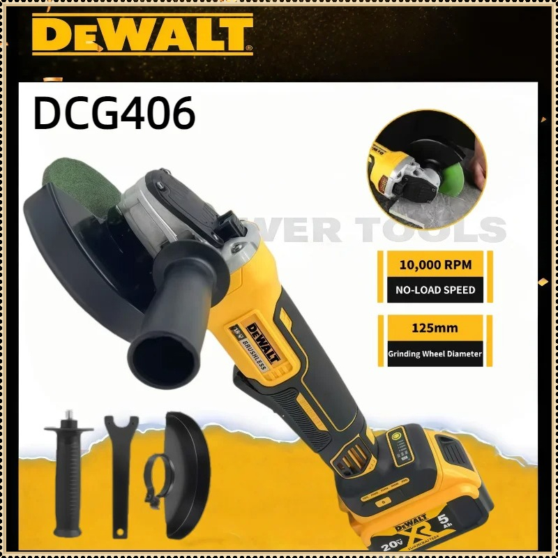 Brushless Angle Grinder Battery Powered - Meuleuse d'angle sans fil Dewalt DCG406