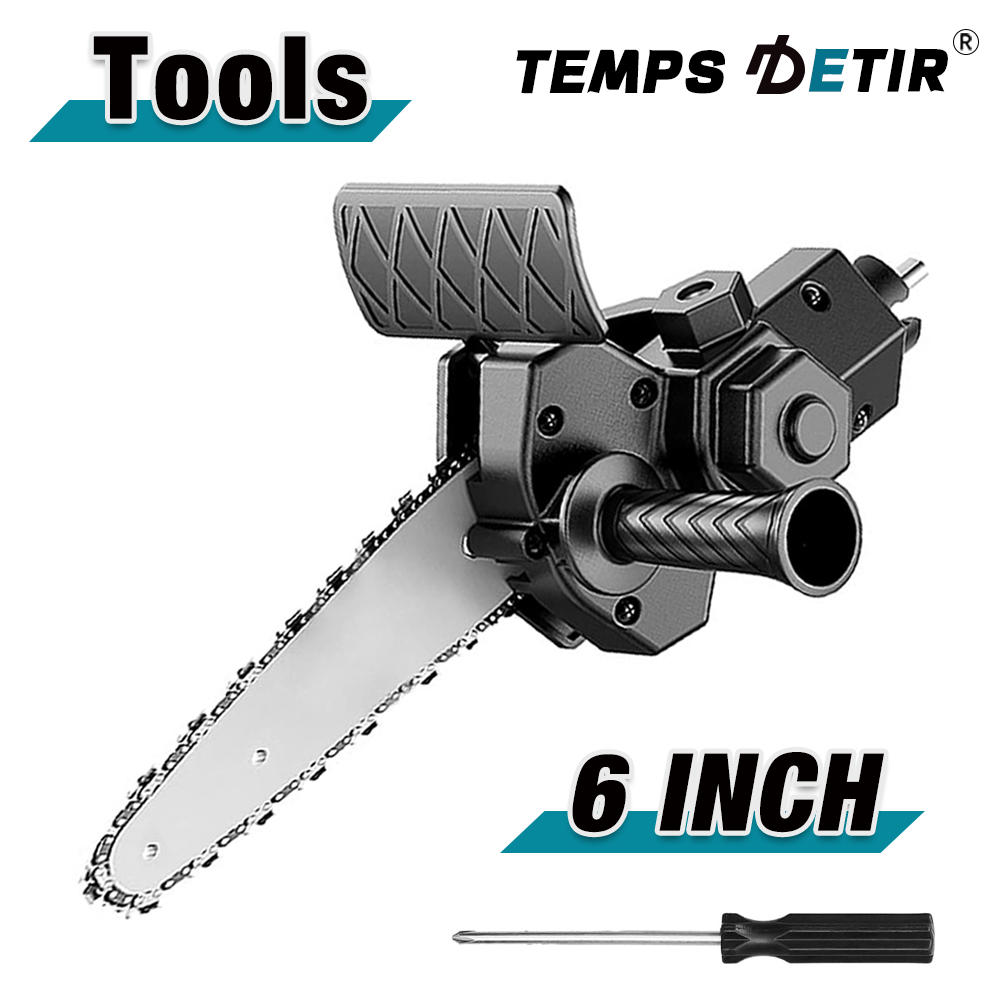 Mini Electric Chainsaw 6 Inch - Adaptateur de scie à chaîne électrique