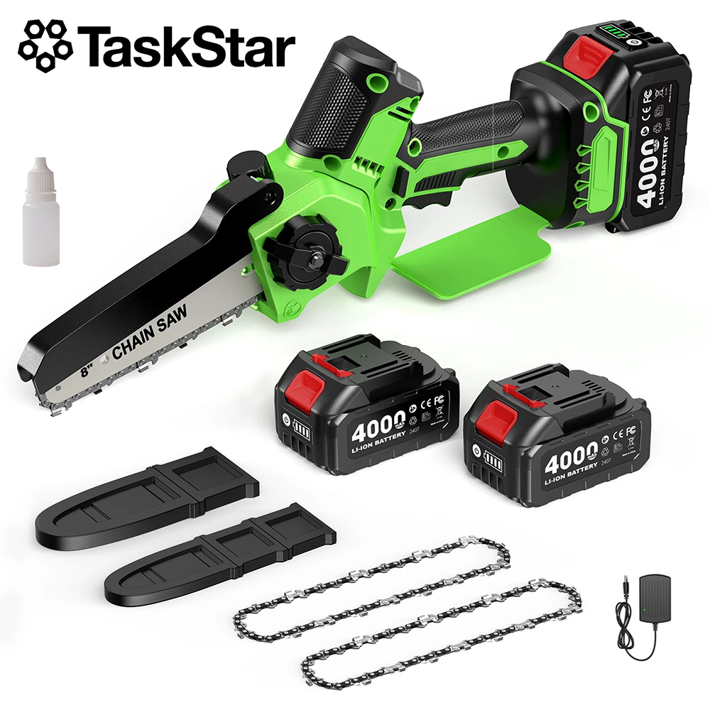 Mini Electric Chainsaw 6 Inch - Scie électrique sans fil TaskStar 6