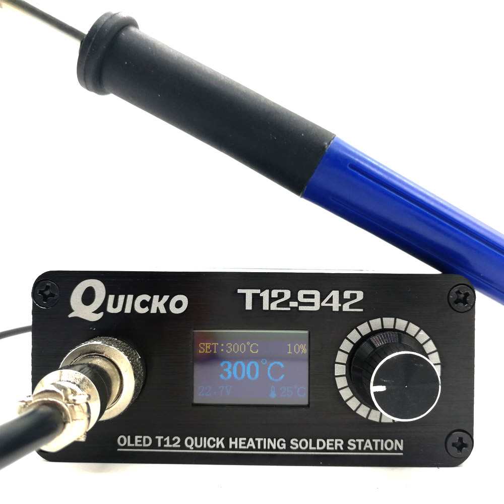 Digital Soldering Station T12 - QUICKO MINI T12 STC OLED station