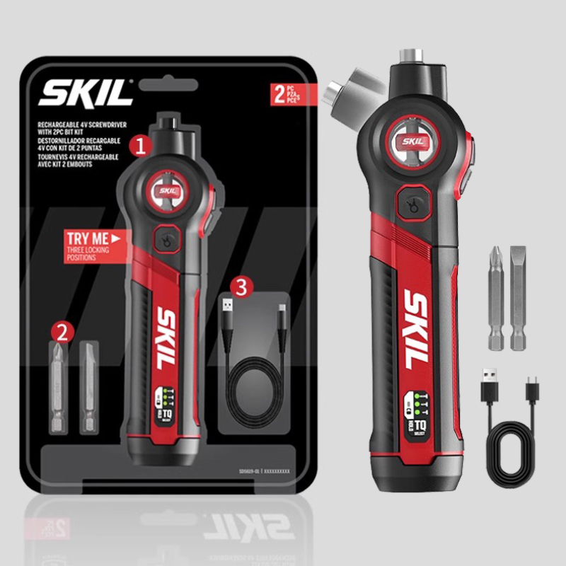 Electric Screwdriver Rechargeable Usb - SKCanon-Jeu de mini tournevis électriques sans