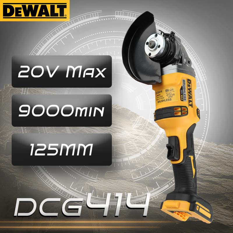 Brushless Angle Grinder Battery Powered - DEWALT DCG414 20V MAX Meuleuse d'angle