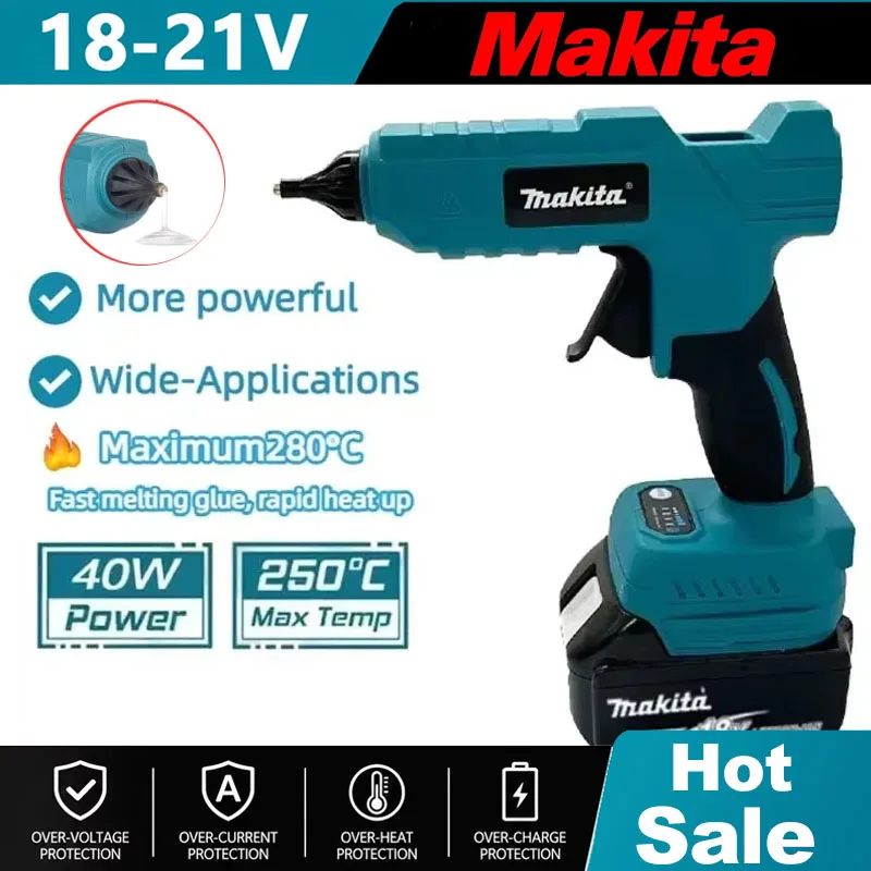 Hot Melt Glue Gun Cordless - Pistolet à colle chaude électrique sans
