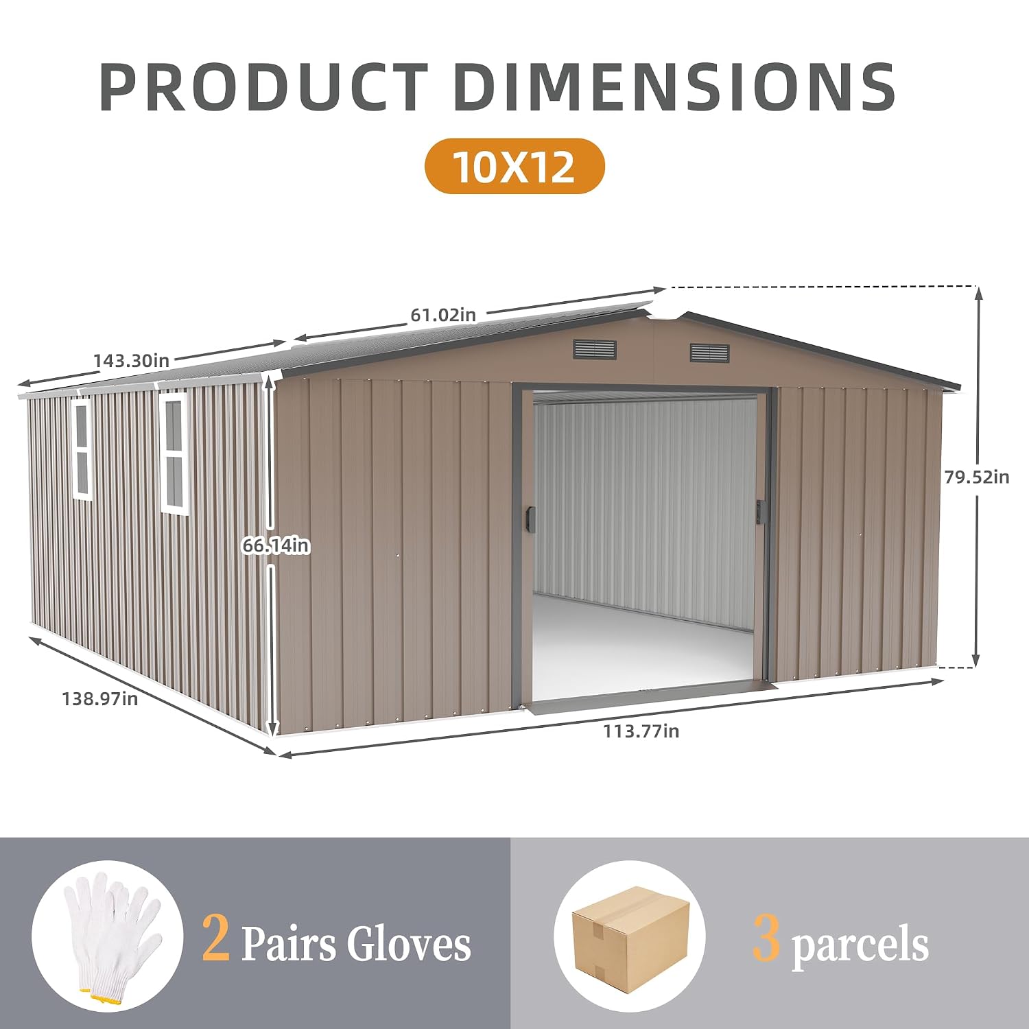 Abri de jardin extérieur 10x12 - Garden Tools avis et prix