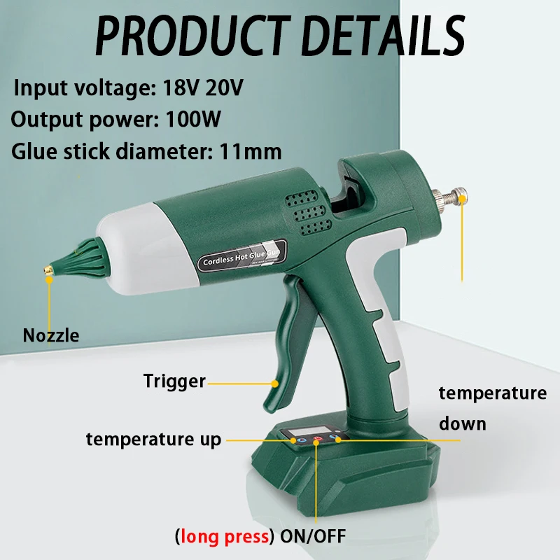 Pistolet à colle chaude sans f - Hot Melt Glue Gun Cordless avis et prix
