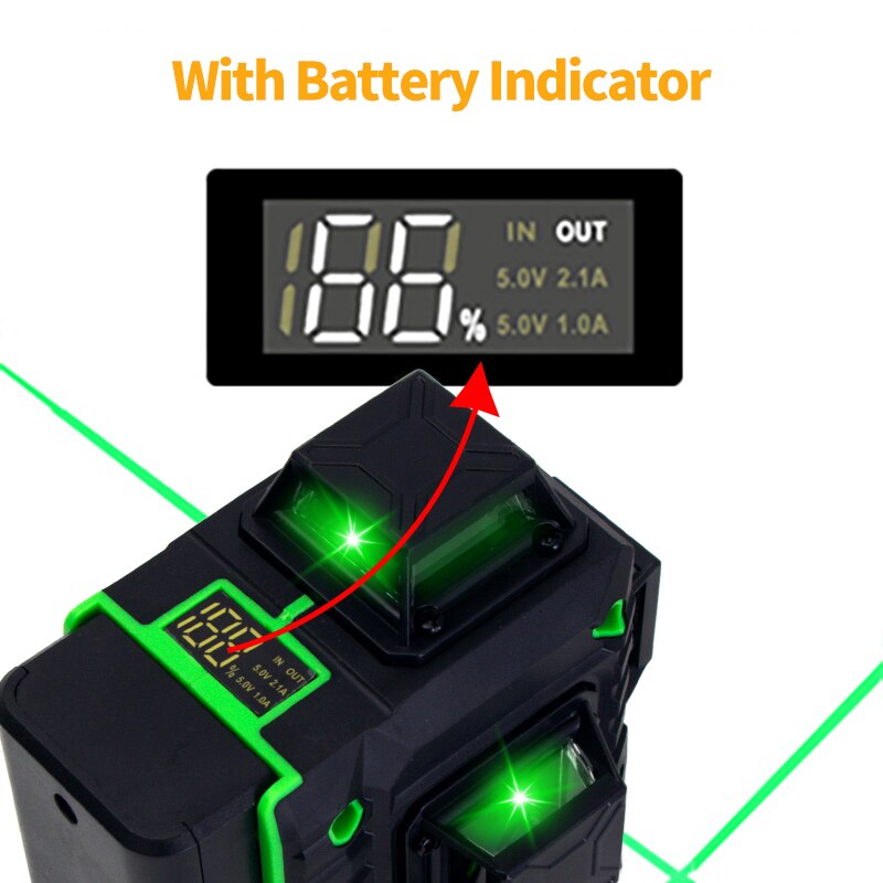 FEIDSIDE-Niveau Laser 4D/3D, 1 - Laser Level 16 Lines 4D Green avis et prix