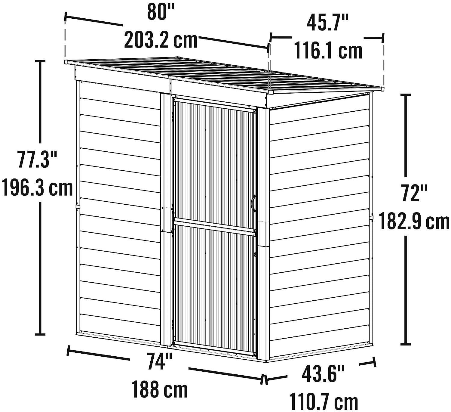 Abri de jardin compact en acie - Garden Tools avis et prix