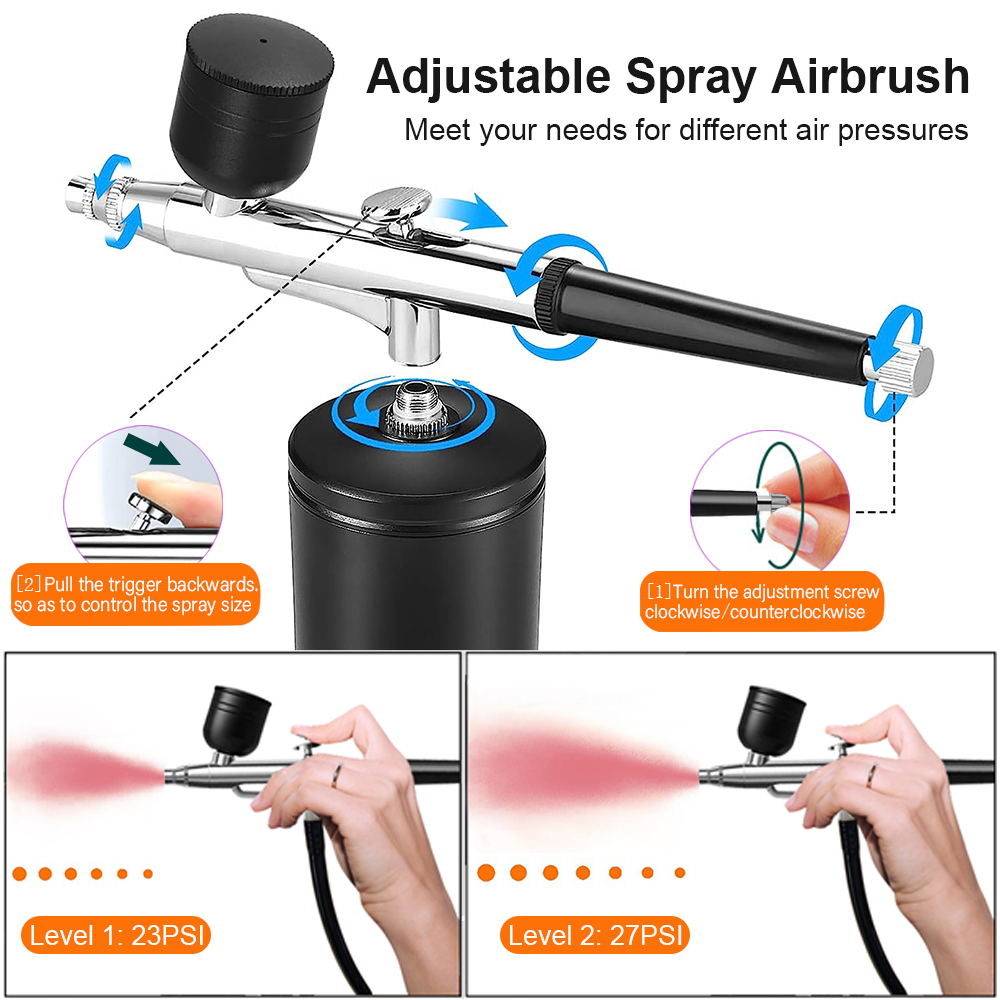 Aérographe de peinture avec co - Airbrush Kit With Mini Compressor avis et prix