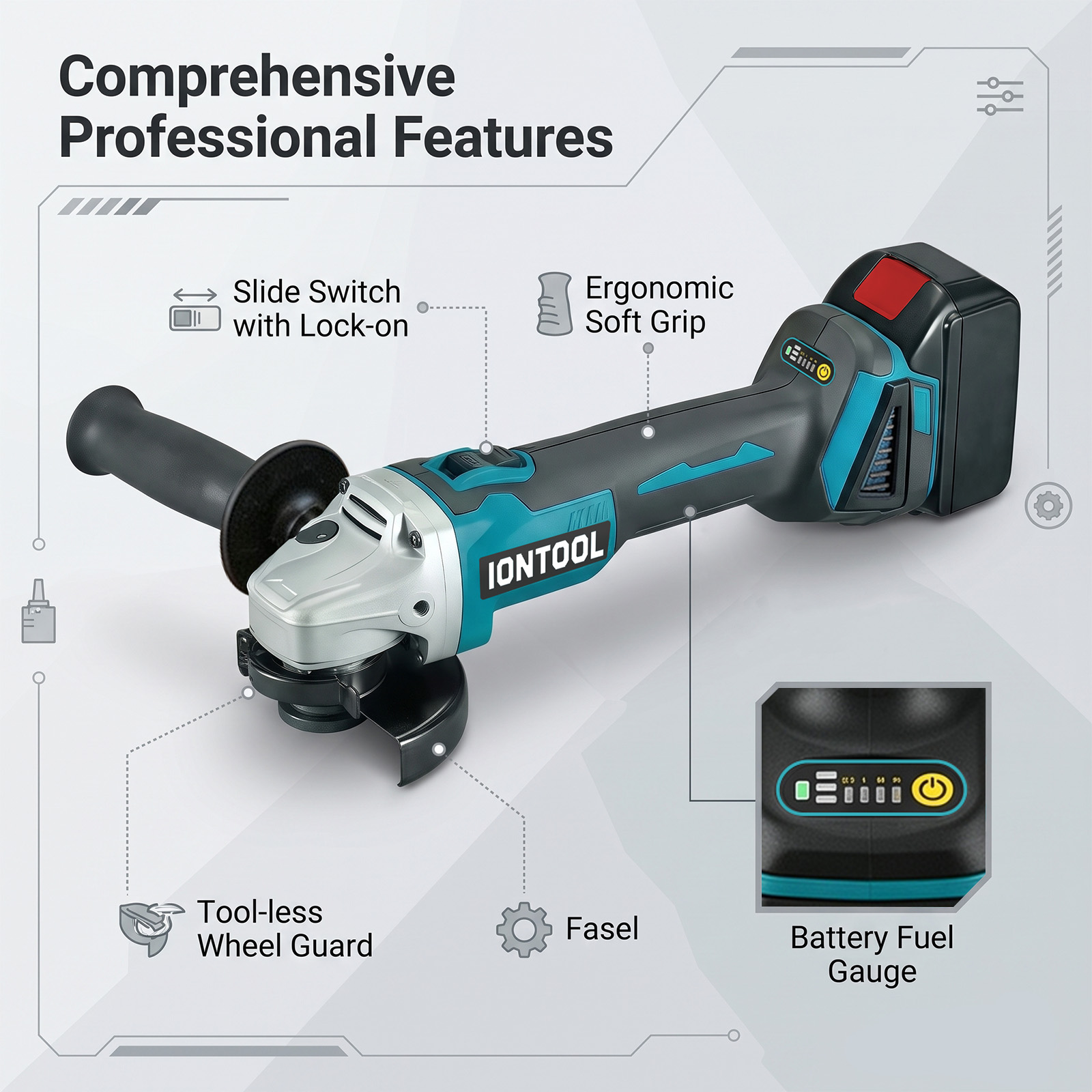Meuleuse d'angle sans fil IONT - Brushless Angle Grinder Battery Powered avis et prix