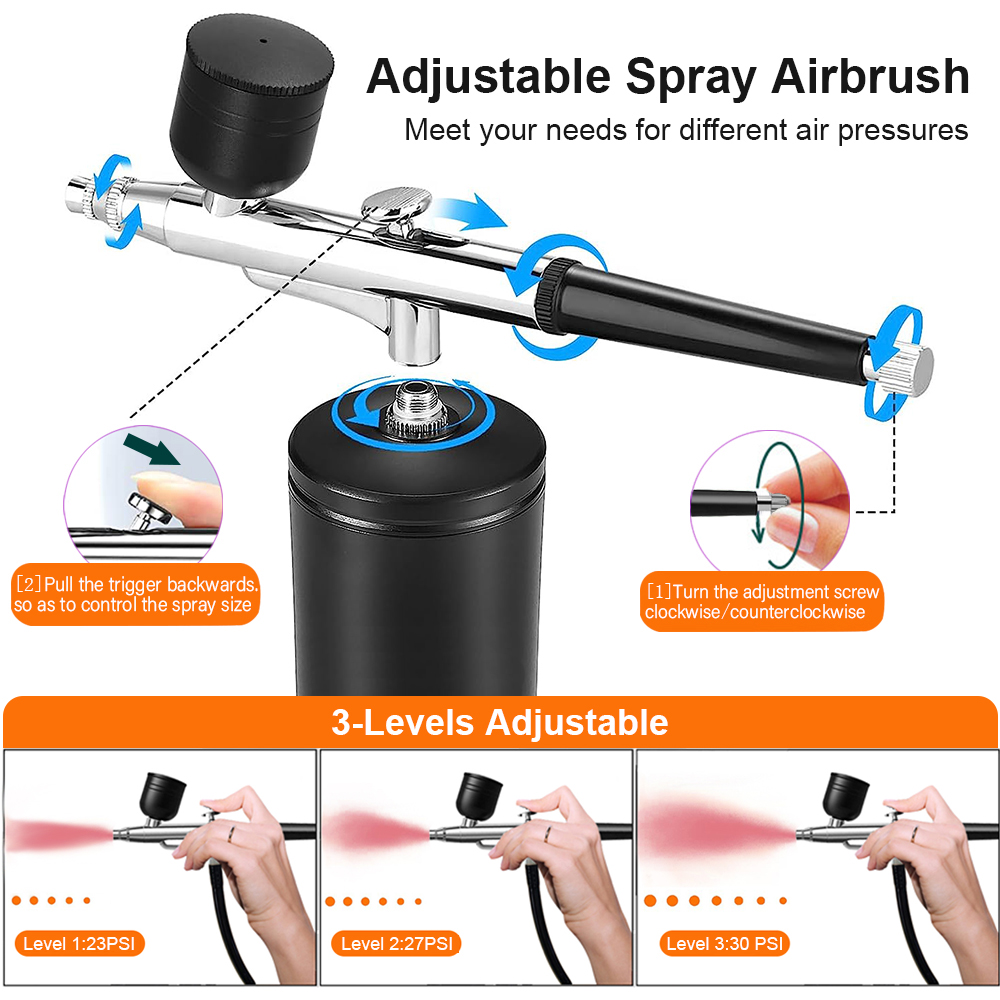 Aérographe avec compresseur aé - Airbrush Kit With Mini Compressor avis et prix