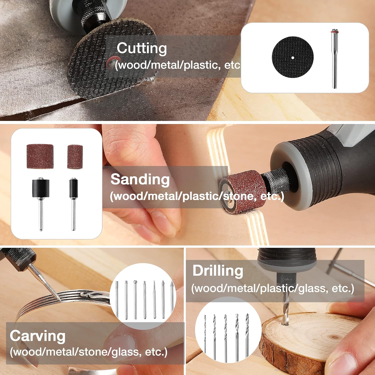Kit d'outils rotatifs miniatur - Cordless Rotary Tool Kit Accessories avis et prix