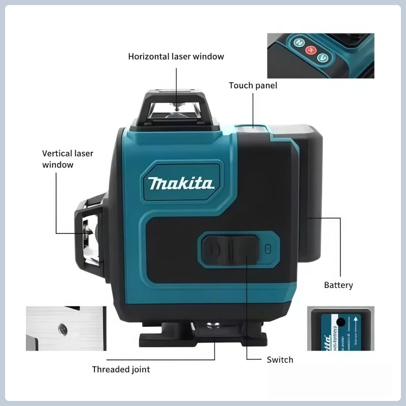 Batterie Makita originale 18V  - Laser Level 16 Lines 4D Green avis et prix