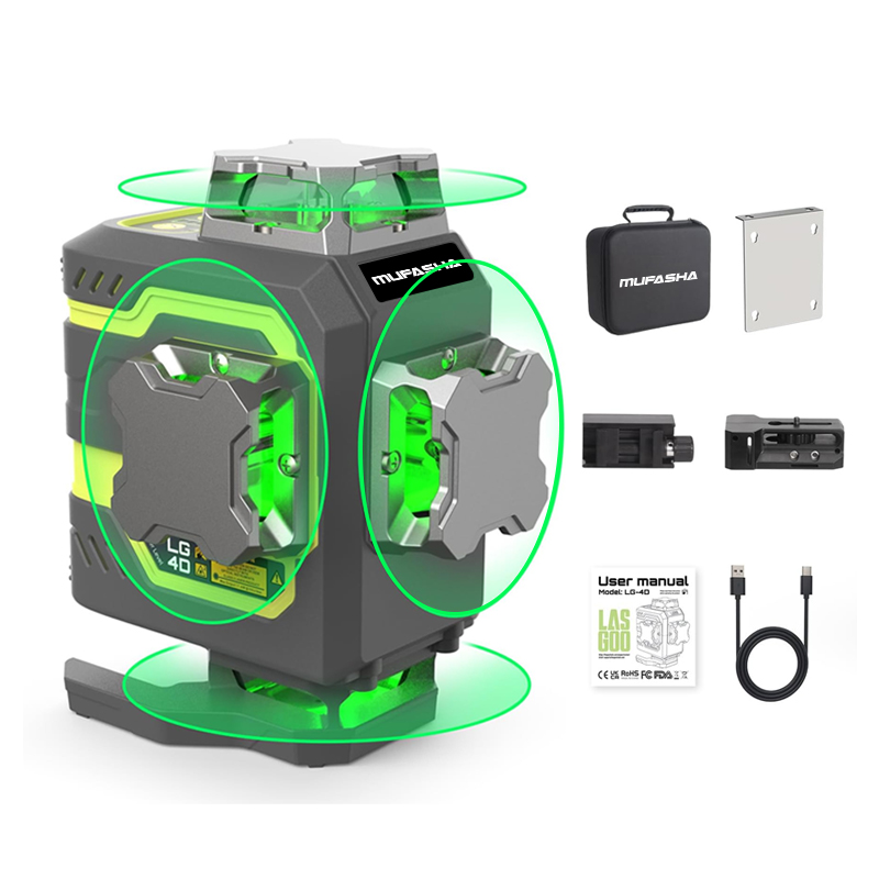 Niveau laser 16 lignes 360° au - Laser Level 16 Lines 4D Green avis et prix