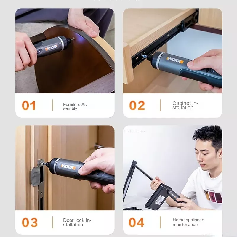 WORX WX242 4V jeu de tournevis - Electric Screwdriver Rechargeable Usb avis et prix