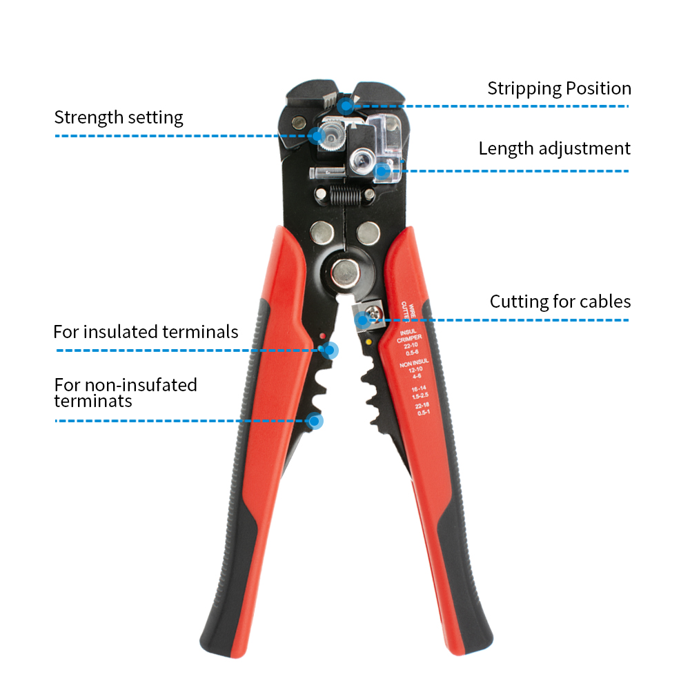 Pince à dénuder et à sertir au - Automatic Wire Stripper Cutter avis et prix