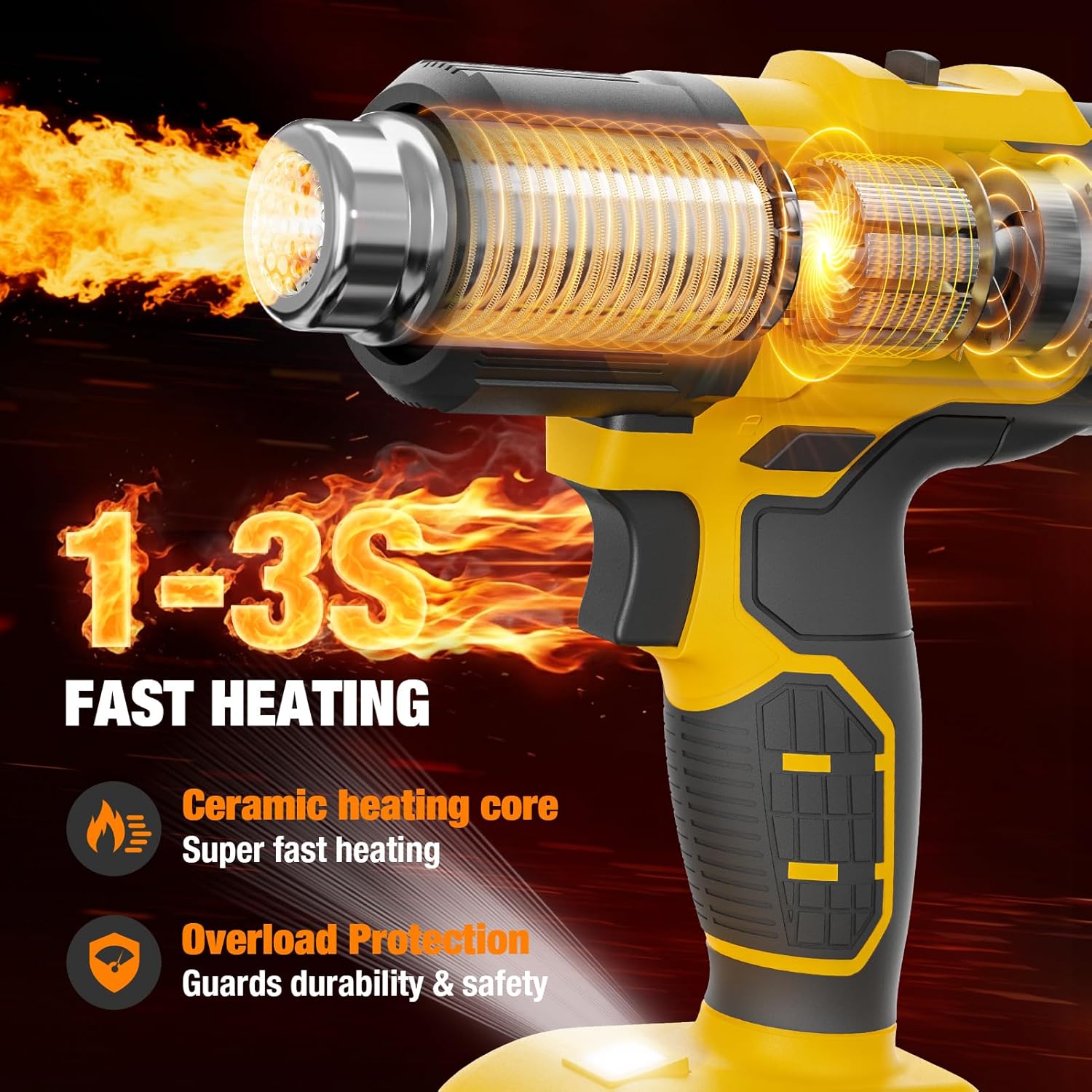 Pistolet thermique sans fil co - Cordless Heat Gun For Shrink Tubing avis et prix